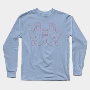 Silhouette III (Red) Long Sleeve T-Shirt